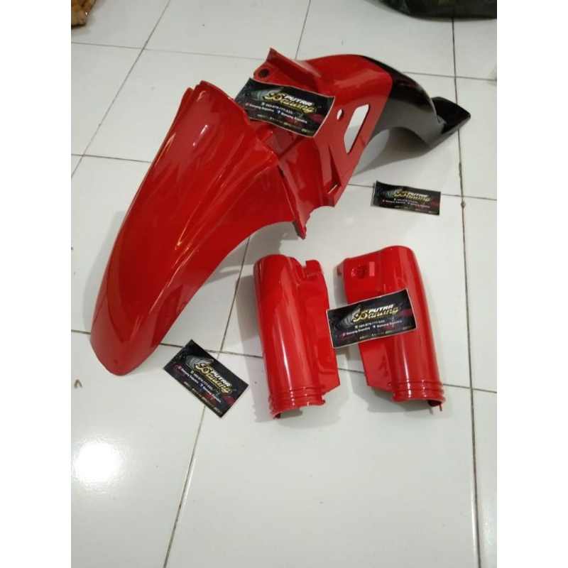 Spakbor Slebor Depan Alfa Yamaha Alfa Plus Tutup Shock Depan Alfa Merah Ferari