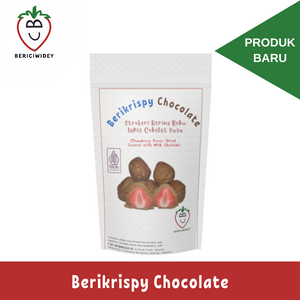 

Berikrispy Chocolate - Stroberi Freeze Dried/Kering Beku lapis Cokelat