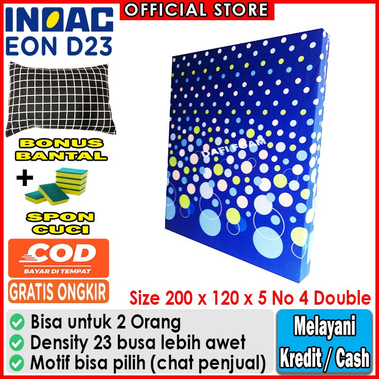 Kasur busa Inoac 200x120x5 nomor 4 Double busa Inoac EON D23 original gratis bantal Inoac / kasur la