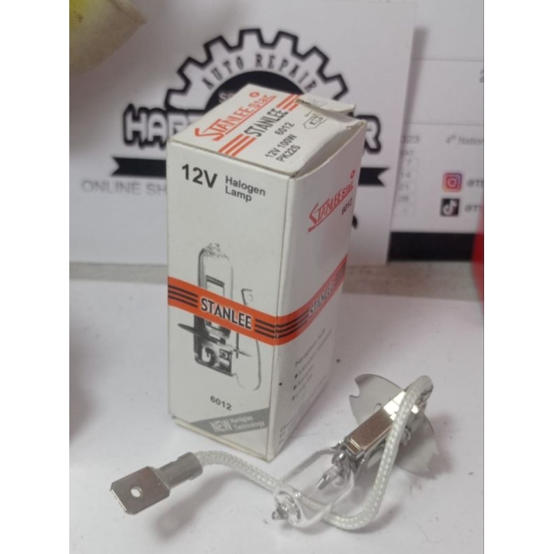 Bohlam STANLEE STAR 12V 100W Original Bulp stanlee HALOGEN Dop Lampu Motor