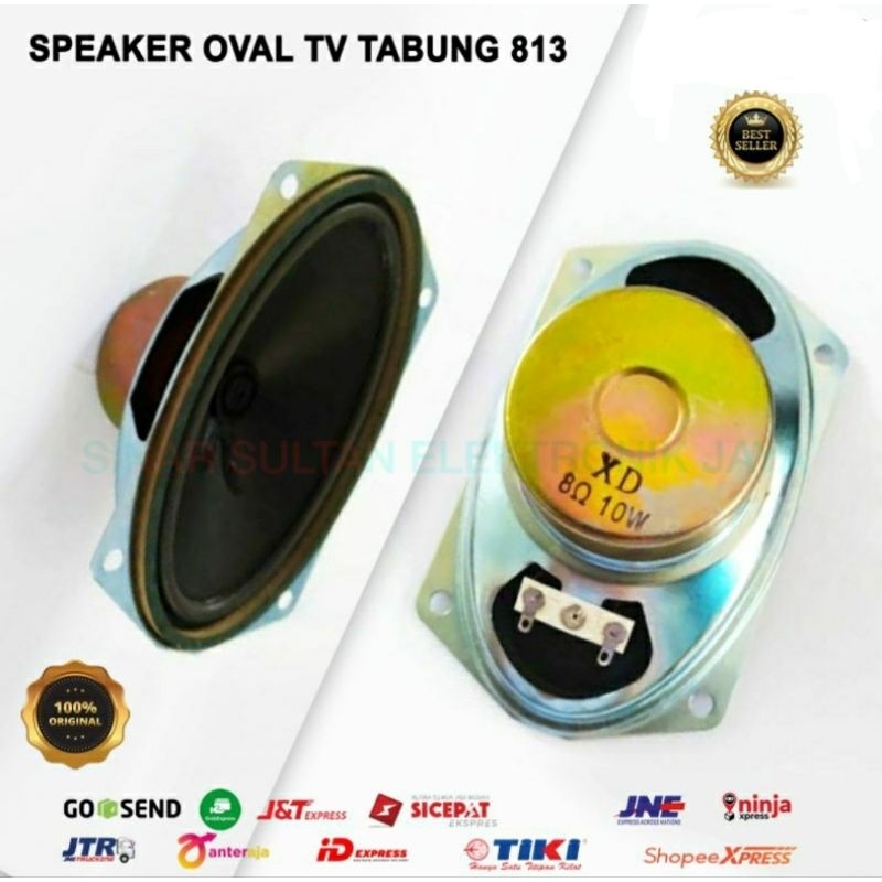 Speaker Oval 813 8 ohm 10 watt Original 8cm x 13cm