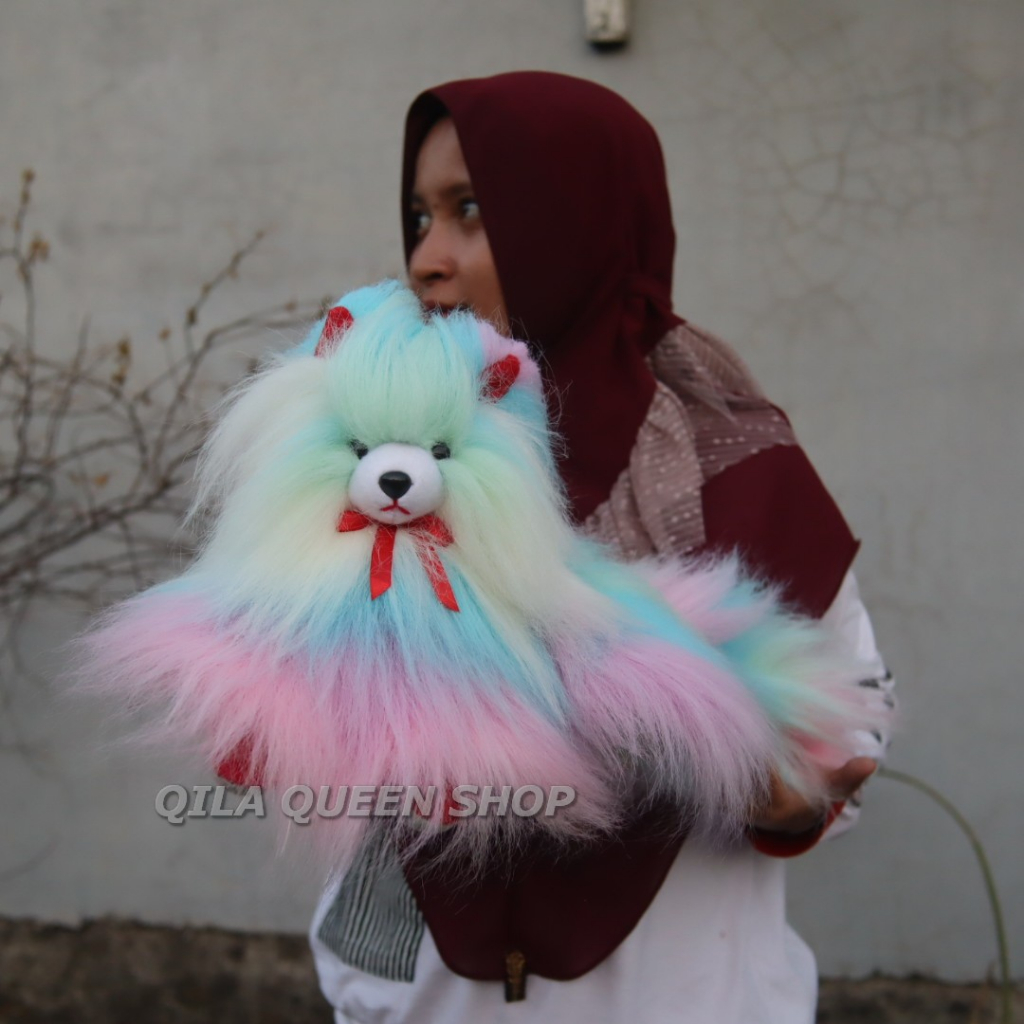 [PREMIUM] Boneka Kucing Jabrig XL Panjang 40cm Kain Bulu Panjang Lempat Mewah - Boneka Kucing Anggor