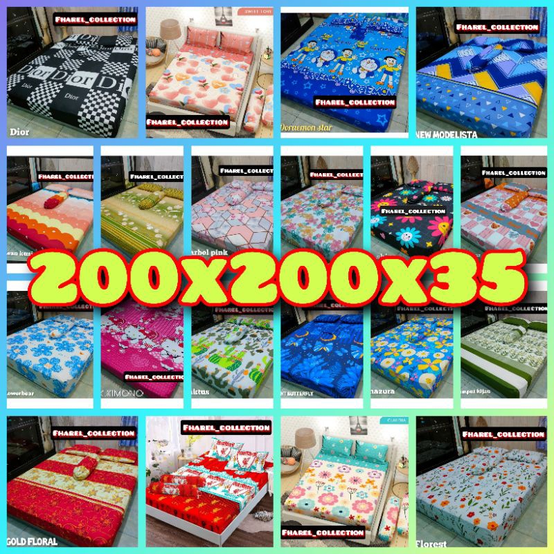 sprei HOMEMADE ukuran 200x200x35