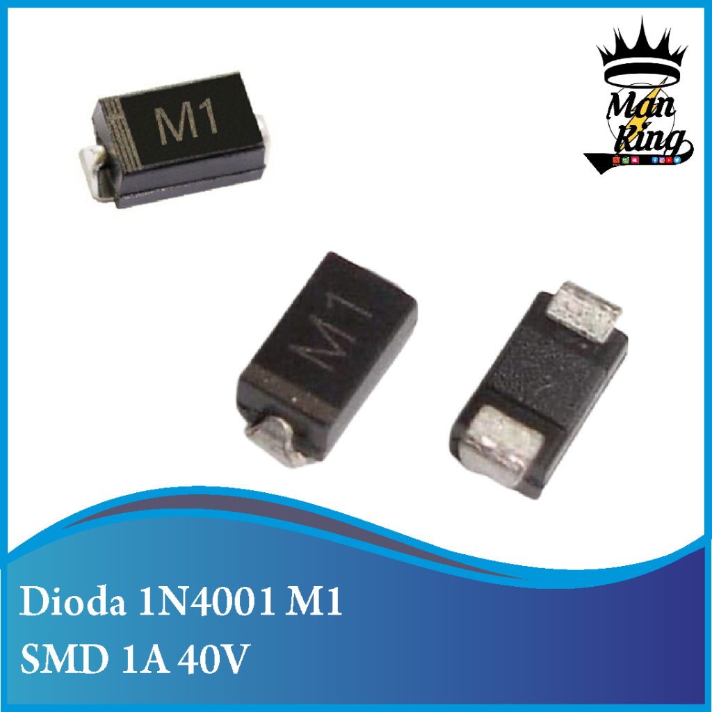 Dioda M1 1N4001 IN4001 4001 SMD SMT Diode Rectifier