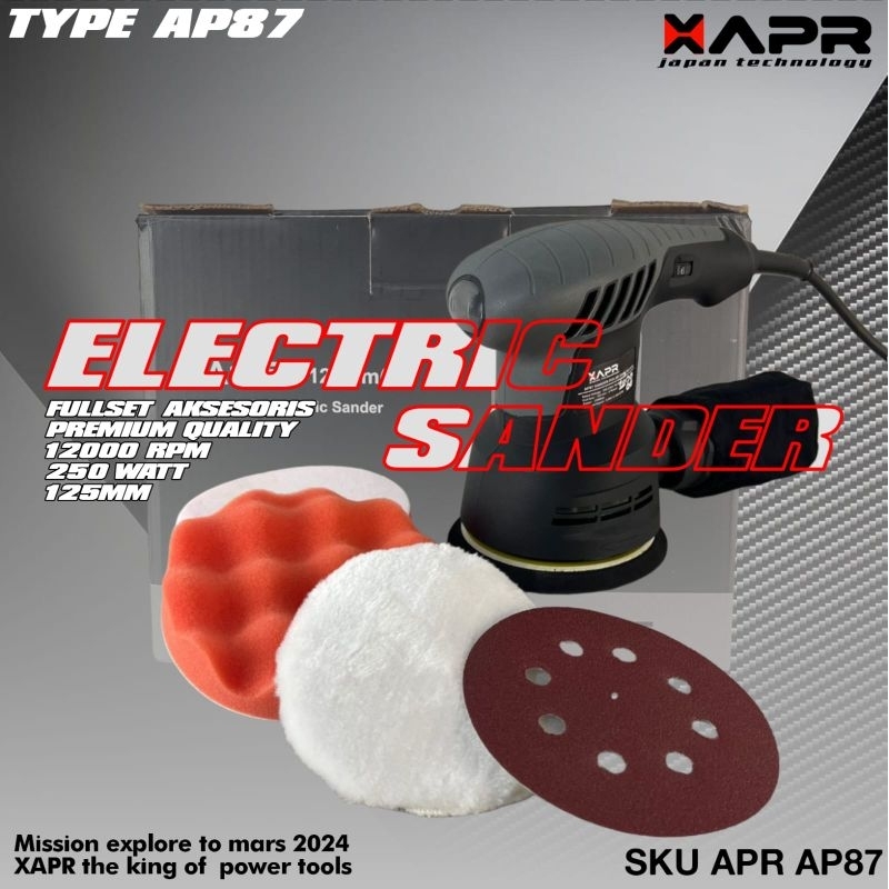 Mesin Sander amplas kayu tembok dempul electric sander polisher penghalus