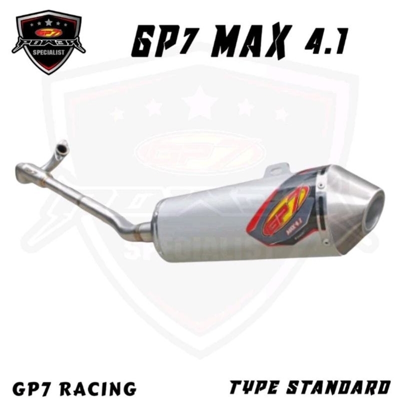 Knalpot gp7 max 4.1 standar CRF/KLX/WR