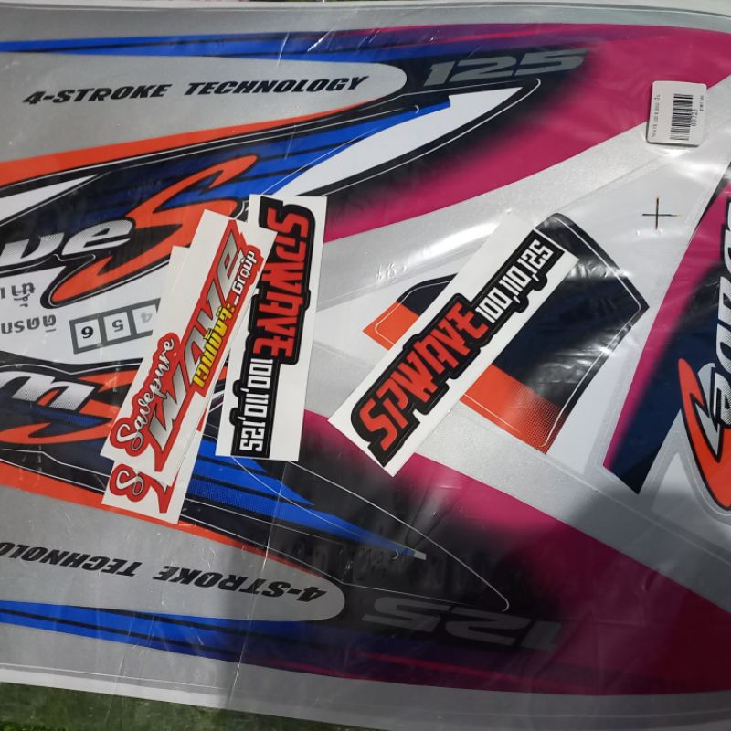 Striping Wave 125 Bahan Kodak Paper Original Thailand Wave 125 Karisma Bagol