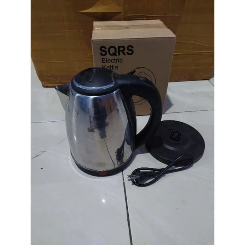 BIG PROMO TEKO LISTRIK 2 LITER ALAT MASAK AIR PANAS TEKO ELEKTRIK STAINLESS STEEL