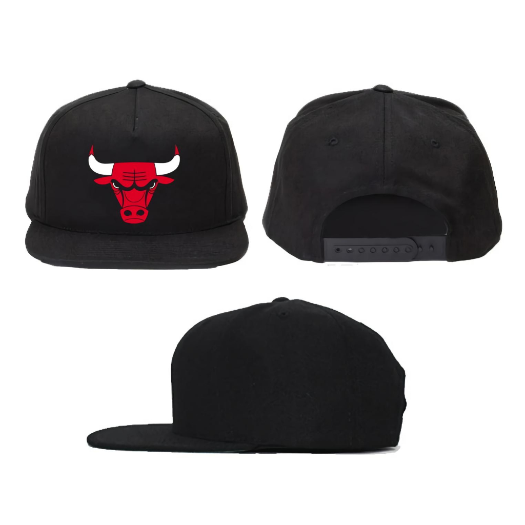 TOPI HIPHOP SNAPBACK CAP BORDIR LOGO BANTENG