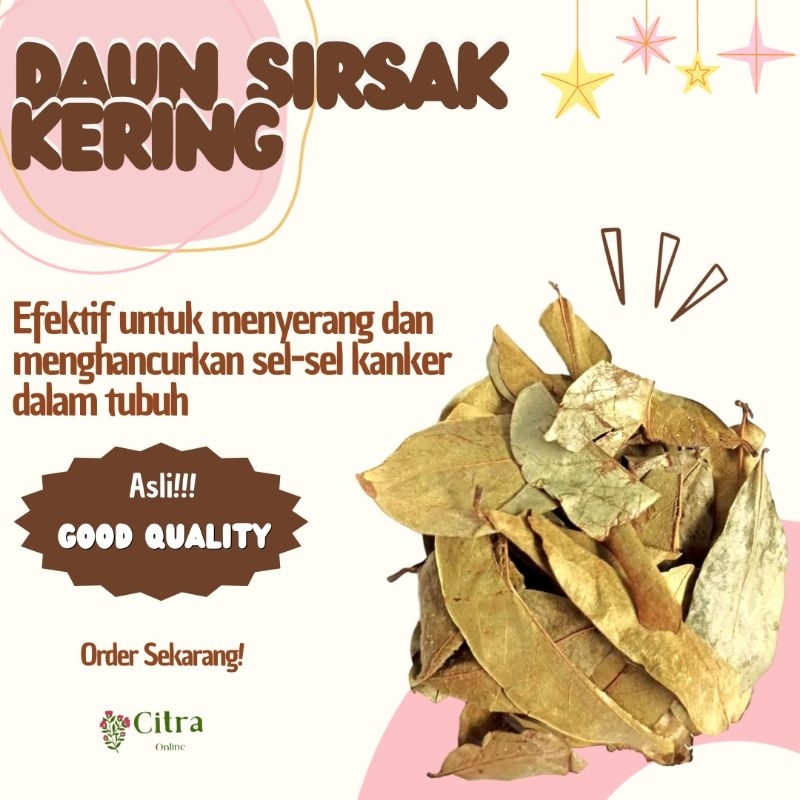

DAUN SIRSAK / MURIS KERING 250 GR