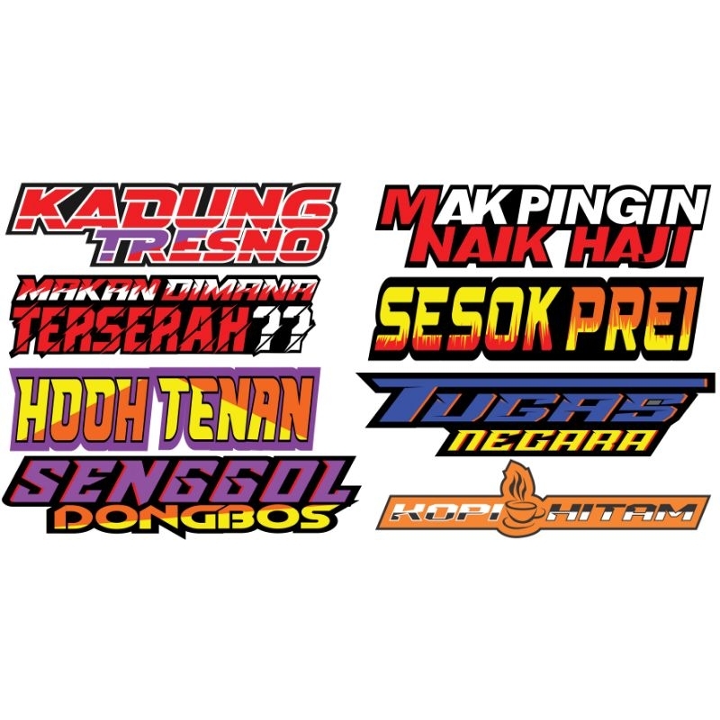 

stiker cetak kata-kata viral