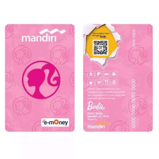 Mandiri e-Money Barbie Logo Part of BARBIE e-Money
