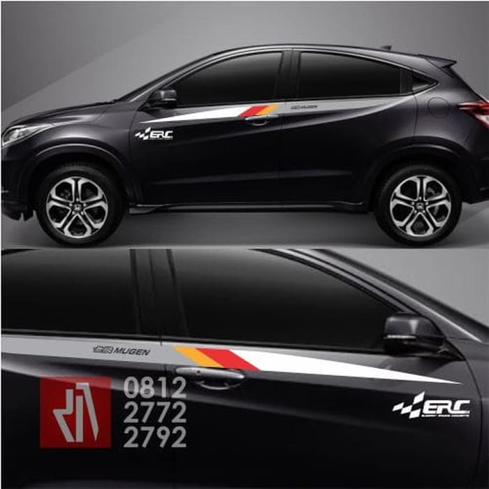 Stiker body samping mugen model HRV
