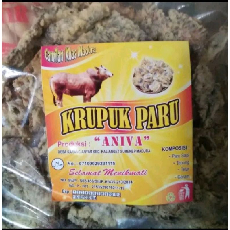 

Krepek Paru Asli Super premium Aniva 250 gr camilan sumenep madura