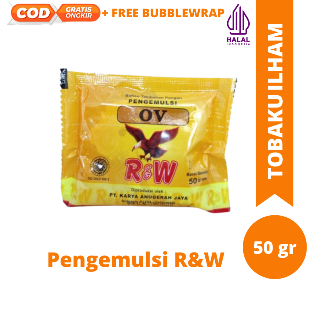 

Pengemulsi kue R&W OV 50gr/emulsifier/bahan kue/penstabil kue