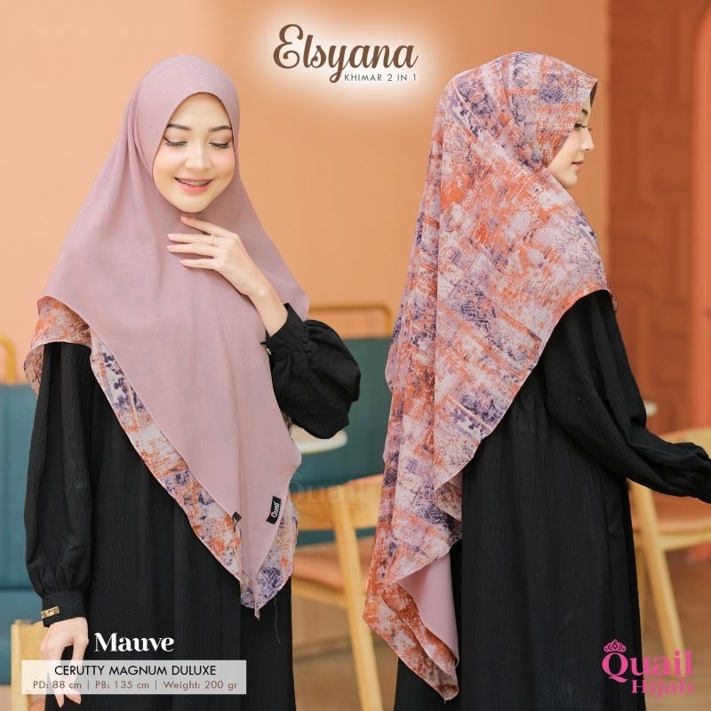 ELSYANA QUAIL HIJAB KHIMAR PESTA KHIMAR KONDANGAN