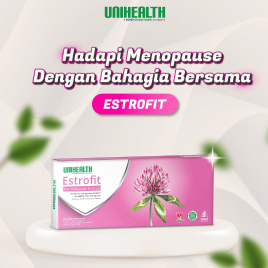 Obat Menopause Dini BPOM Estrofit Pre-Menopause Formula 24 Tablet Unihealth Soho Global Health Farma