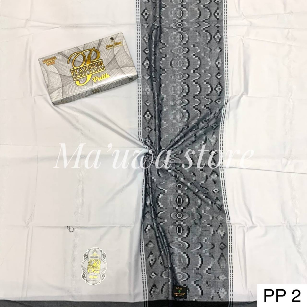 SARUNG POHON KURMA PLATINUM PUTIH POLOS TIMBUL BALIAN TERMURAH
