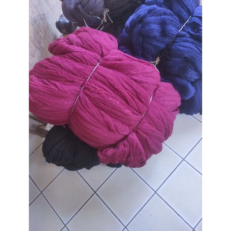 Benang Sutra Rayon 60/2 maroon, Biru dongker, Hitam