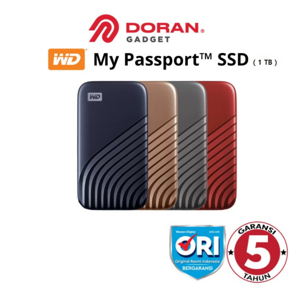 WD SSD My Passport External Eksternal Portable Portabel 500GB 1TB 2TB | 500 GB 1 2 TB Tera - Garansi