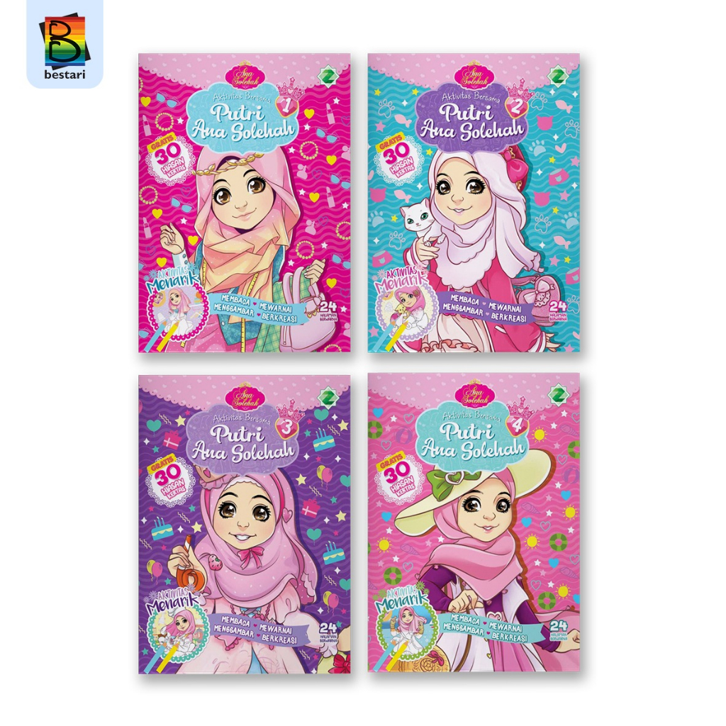 Seri Aktivitas Bersama Anak Solehah ( membaca, mewarnai, menggambar, dan berkreasi )