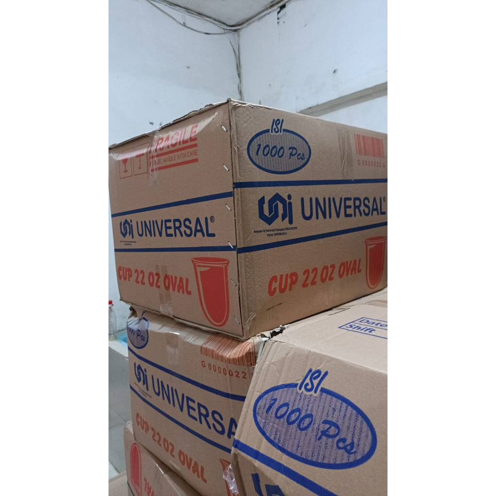 GELAS OVAL 22OZ TEBAL (per DUS)
