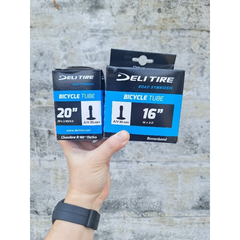 Ban Dalam SEPEDA deli tire ukuran 16x3.0 A/V35MM 20x2.25 2.30 2.35 2.50 3.00 A/V35MM