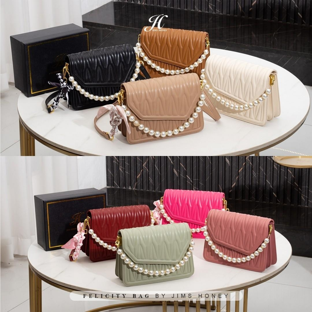 PROMO JIMS HONEY FELICITY BAG Tas Selempang Wanita Jimshoney Fashion Cewek Trendy Elegan Import