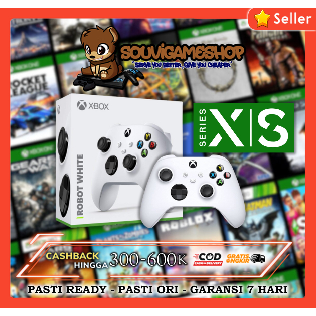 NEW XBOX SERIES X/S WIRELESS CONTROLLER WITH BLUETOOTH - ROBOT WHITE