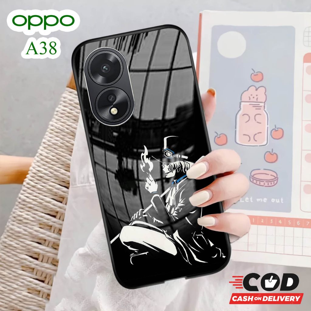 Softcase Glass Kaca OPPO A38 [ A20].