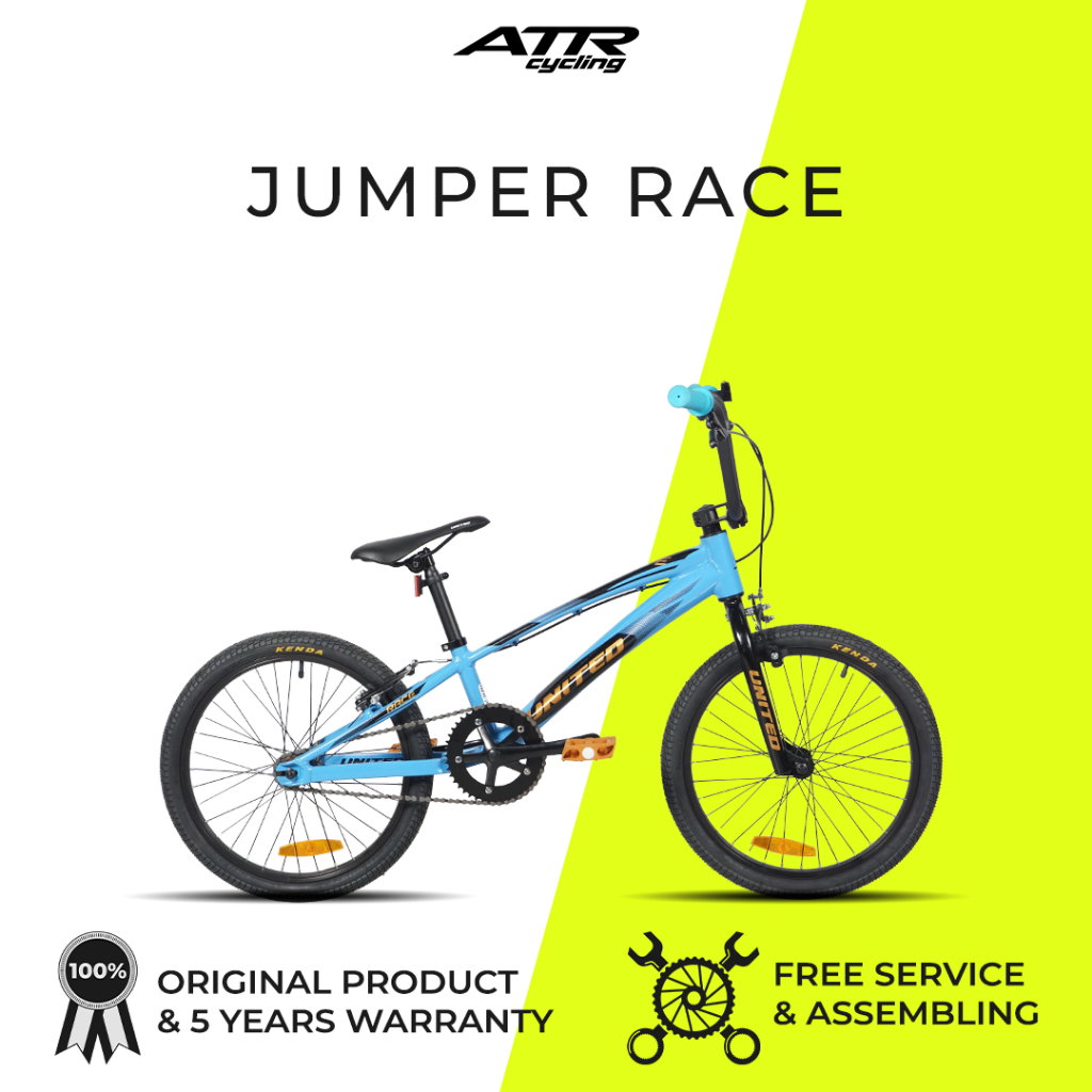 SEPEDA BMX AL 20-01SP UNITED JUMPER RACE (22) BL-BK