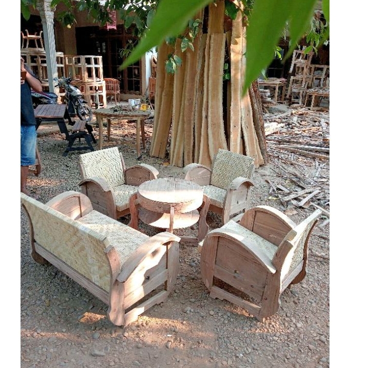 kursi clasik terlaris kursi sedan Rotan kuno kursi tamu sedan rotan