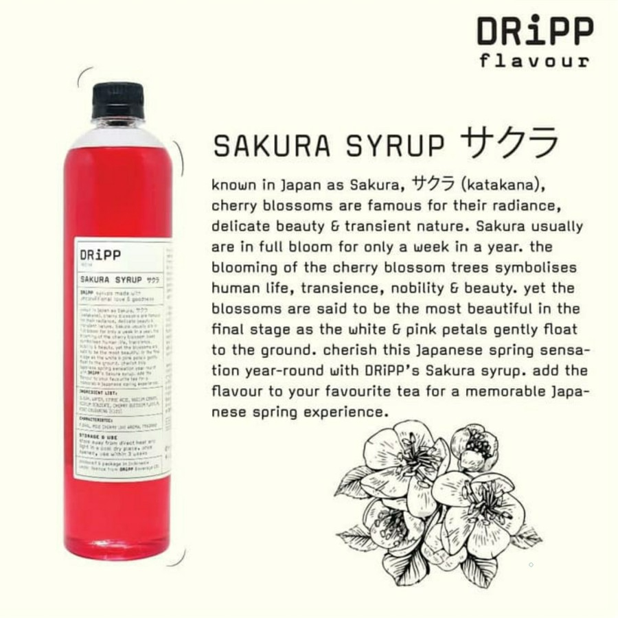 

DRiPP Sakura Syrup - Sirup Sakura 760 ml