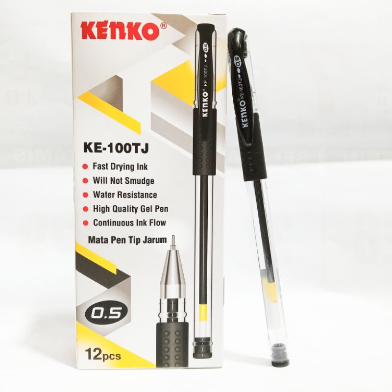 

Pulpen Gel Kenko KE-100 TJ 0.5 Mm 1 pak isi 12 PCS