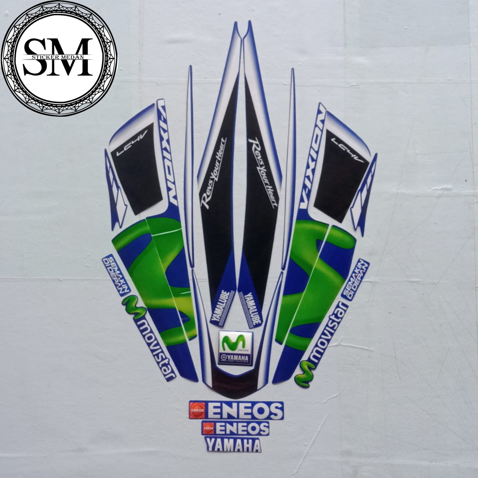 Stiker Striping Yamaha Vixion Movistar 2016 - List Stiker Motor Vixion Movistar 2016 - Striping Stan