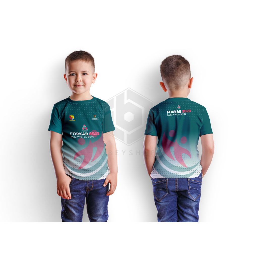 Baju Kaos Anak FORKAB BANDUNG 2024 Fullprinting Sublime Premium - 02