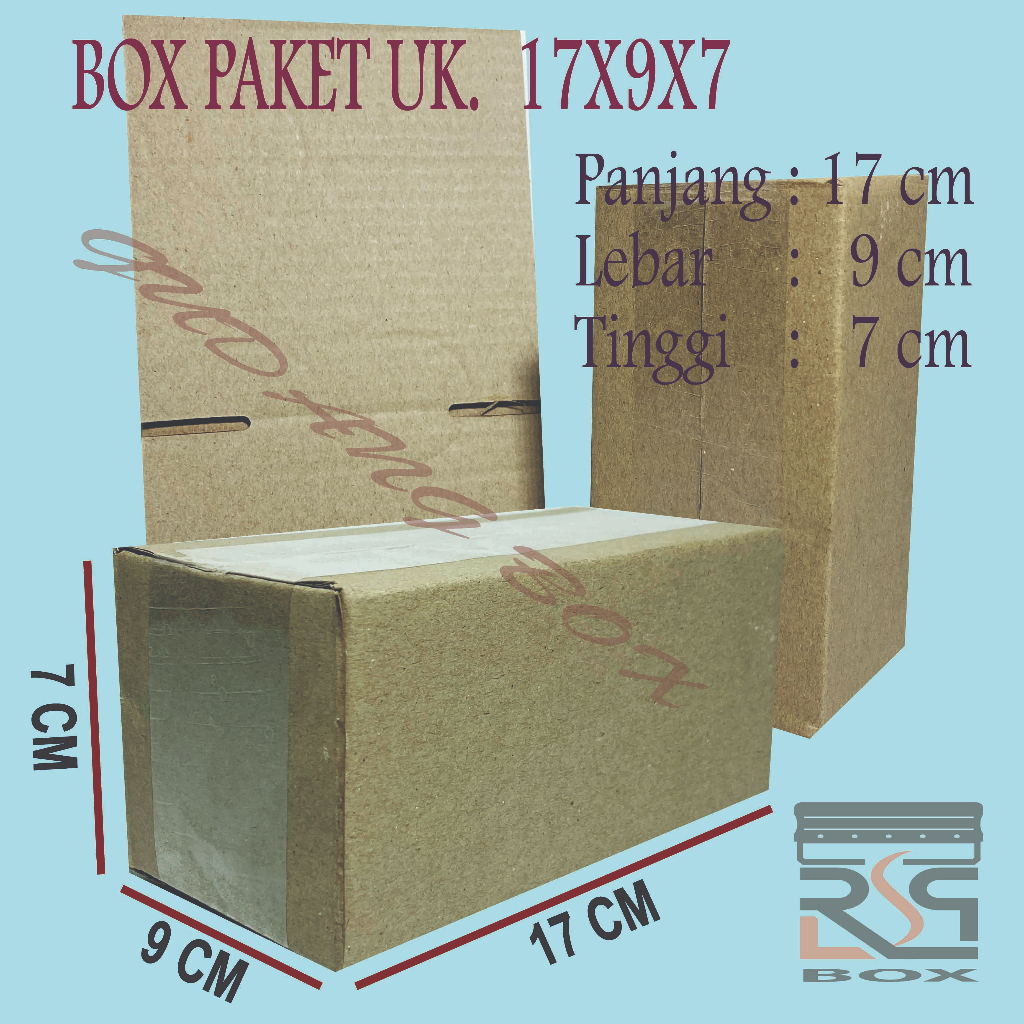 

Kardus packing uk 17x9x7 cm Box online murah packaging karton
