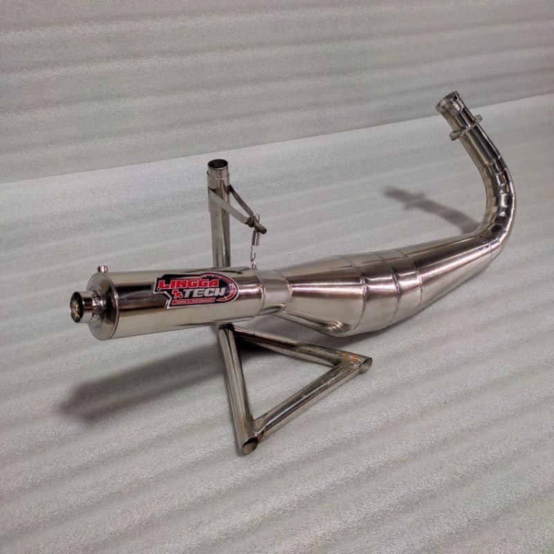 KNALPOT KOLONG KUPANG BLAYER FULL CHROME