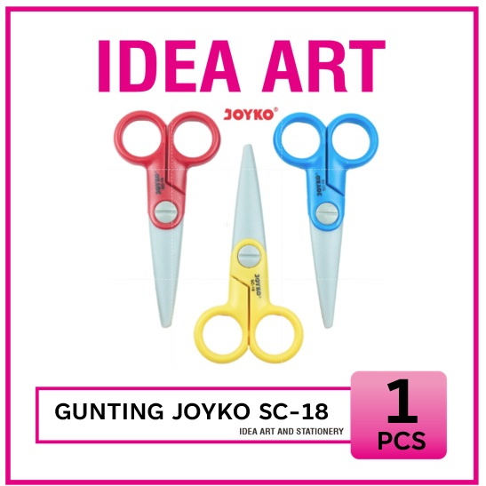 

Joyko Kiddi Cut Safety Scissors Gunting Anak Aman Balita SC-18 - Satuan