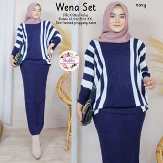 baju rajut kalong setelan rok / baju setelan kalong rok