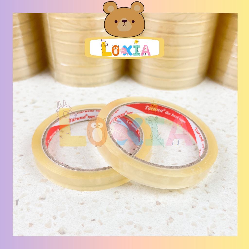 

⭐️Loxia⭐️ Isolasi Bening 12mm x 50 Yard (1/2 inch x 50 Yard) Murah Harga Grosir / Solatip Bening 12mm / Selotip Bening 12mm / Lakban Bening 12mm [LS-0007]