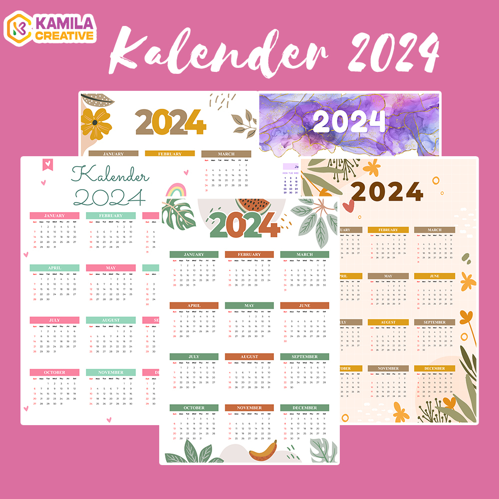 

Kamila Creative - Kalender Dinding 2024 Aesthetic 32x48cm