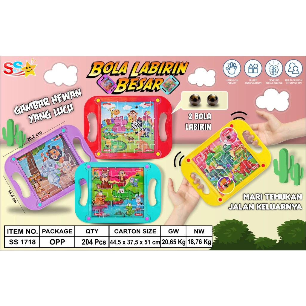 MAINAN ANAK BOLA LABIRIN BESAR/ MAINAN BOLA LABIRIN KESEIMBANGAN UKURAN BESAR