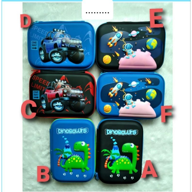 

Ready Tempat pensil kotak pensil timbul 3 dimensi bahan eva