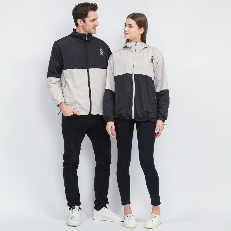 SUKE PULLOVER COMBINASI  HITAM CREM / JAKET  COUPEL DISTRO BANDUNG / JAKET PULLOVER PARASUT