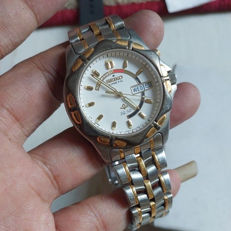 jam tangan original Automatic Seiko kinetic preloved second bekas