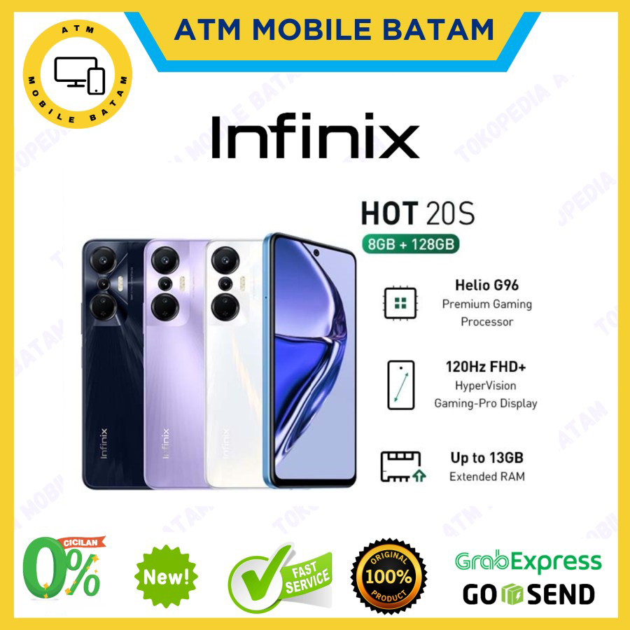 Infinix Hot 20S 8/128GB – Up 13GB Extended RAM /Helio G96/6.78”