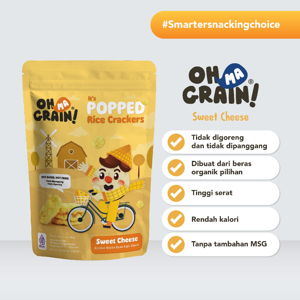 

Oh Ma Grain! Sweet Series - Sweet Cheese - 50 g