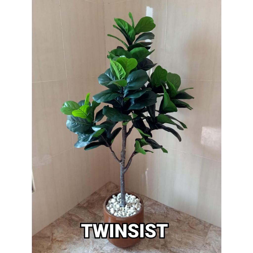 Pohon Ketapang Plastik Artificial Palsu Tinggi 150 cm / Pohon Hias Plastik / Pohon Plastik Besar / B