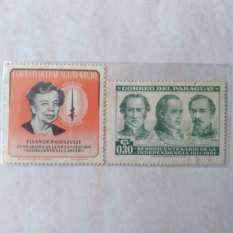 

Prangko Kuno Paraguay 2 Pcs 1960 dan 1961 - YN729